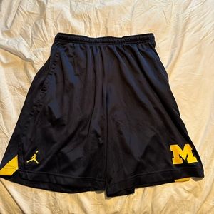 Michigan wolverines nike Jordan athletic shorts size large